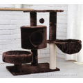 pet bed tree integrated toy platform grabbing post